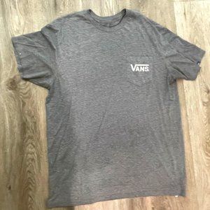 Men's Vans pocket tee grey size large